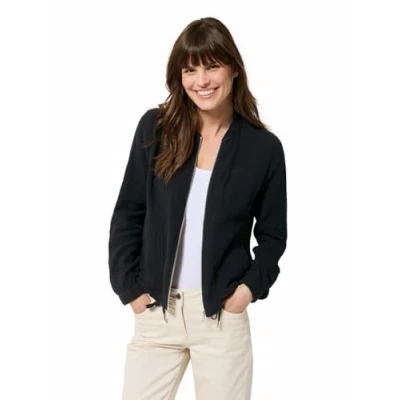 Abbildung von Cecil Musselin Bomberjacke, Damen, Größe: XL, Schwarz