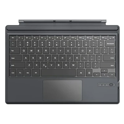 Abbildung von MoKo Kabellose Tastatur Kompatibel mit Surface Pro 7 Plus/Surface 7/Pro 6/Pro 5/Pro 4/Pro 3, Bluetooth Keyboard Zwei Tasten &amp; Integriertem Wiederaufladbaren Akku, Grau