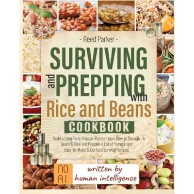 Abbildung von Surviving and Prepping With Rice Beans Cookbook.: Build a Long Term Prepper Pantry, Learn How To Storage &amp; Prepare Lot of Yummy Easy Make Superfood Survival Recipes