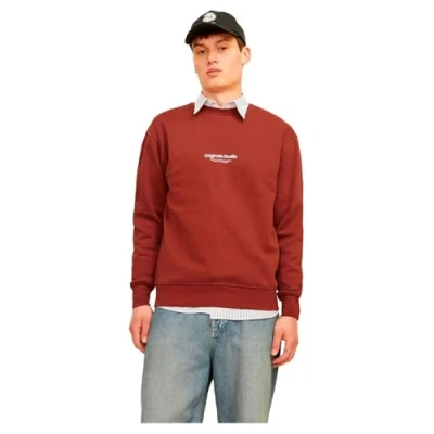 Abbildung von Jack &amp; Jones Jorvesterbro CREW NECK Sweatshirt, Herren, Größe: Large, Brown