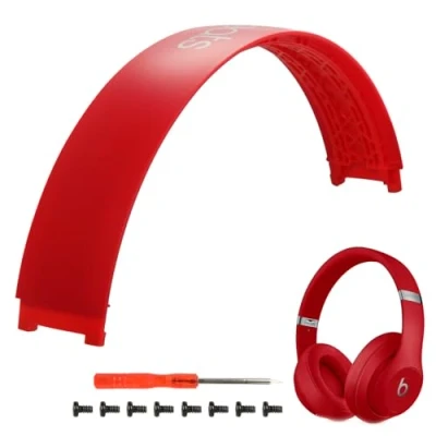 Abbildung von Studio 2 Kopfband Ersatzteile, Zubehör, 3 Reparaturset, kompatibel mit 3.0 / Wireless (B0500 B0501) Top Stirnband (Studio rot)