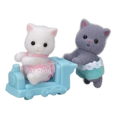 Abbildung von Sylvanian Families L5457 Perserkatzen Zwillinge Figuren für Puppenhaus