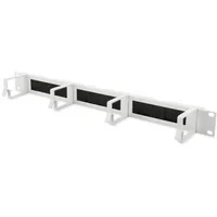 Abbildung von DIGITUS Kabel Rangierpanel mit Durchführung 1HE 4 Führungsbügel 44 x 60 mm 19 Zoll Für Netzwerkschränke &amp; Netzwerkkabel Grau