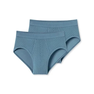 Abbildung von Schiesser 2PACK Attraktive Original Classics Slip, Herren, Größe: Large, Atlantikblau