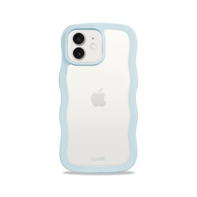 Abbildung von holdit Wavy Case iPhone 12/12 Pro Mineral Blue/Transparent
