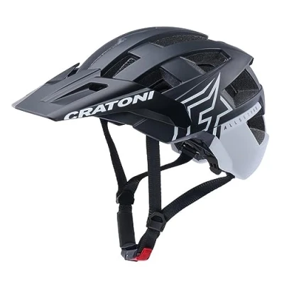 Abbildung von Cratoni Unisex Erwachsene Allset Pro Helme, Schwarz/Weiß Matt, S