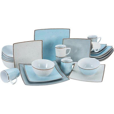 Abbildung von CreaTable Kombiservice &quot;Geschirr Set New Elegance Vintage Nature&quot;, (Set, 24 tlg., Kaffeeservice und Tafelservice im Set, für 6 Personen), Service, elegante Form, Made in Europe, Teile, Personen