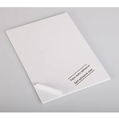 Abbildung von Clairefontaine 93611C Packung (mit 20 Schaumkartons, selbstklebend, DIN A4, 21 x 29,7 cm, 5 mm, ideal für Dekorationsarbeiten, einfach zu bearbeiten, chlorfrei) 20er Pack weiß
