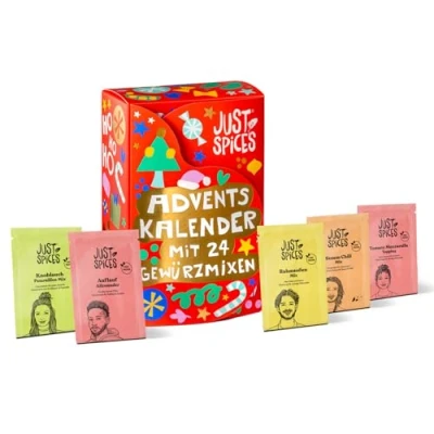 Abbildung von Just Spices Kleiner Gewürzadventskalender 2025, 24 vielseitige Gewürzmixe und Rezepte
