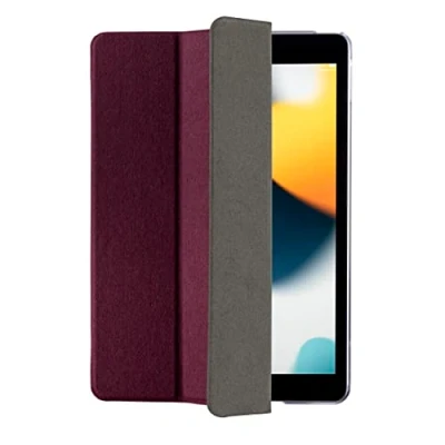 Abbildung von Hama iPad Hülle „Palermo“ für Apple 10.2&quot; 7., 8., 9. Generation (Schutzhülle mit Tablet Stand zum Klappen, Tasche Auto Schlaf/Wach, transparente Rückseite) bordeaux