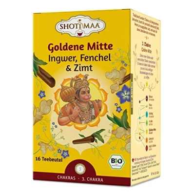 Abbildung von Hari Goldene Mitte Shoti Maa Chakra Tee 16 St