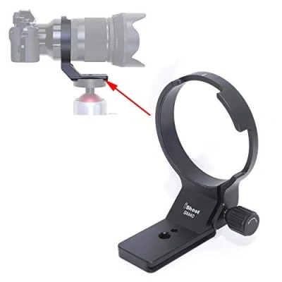 Abbildung von iShoot Stativschelle Stativring Objektiv Montage Stativ Halterungsring Halterung Stützring für Sigma 40mm f/1.4 DG HSM Art lens, unten ist Arca Swiss Fit Kameraplatte Schnellwechselplatte