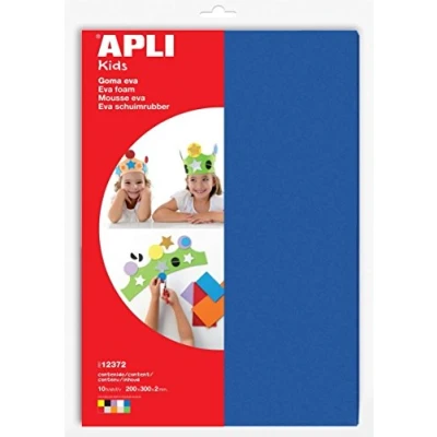 Abbildung von agipa 12372 Moosgummi, 300 x 200 mm, Inhalt: 10 Blatt, verschieden