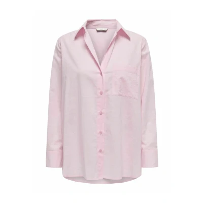 Abbildung von ONLY Onlsalina Hemdbluse, Damen, Größe: Large, Pink lady