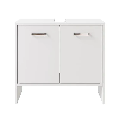 Abbildung von Pelipal Waschbeckenunterschrank Quickset 300 in Weiß, 60,6 cm breit Waschbeckenschrank ohne Waschbecken mit 2 Türen