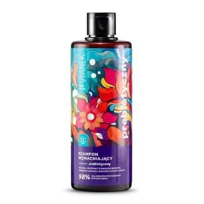 Abbildung von VIANEK Prebiotisches Stärkungsshampoo mit Pflanzenextrakten 300 ml Haar Shampoo Vegan, Haarwachstumsfördernd, Für empfindliche Kopfhaut und Haarausfall