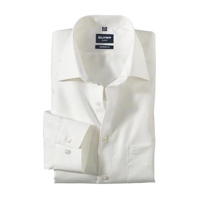 Abbildung von OLYMP Luxor modern fit Hemd Langarm mit New Kent Kragen Popeline beige Gr. 37