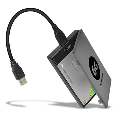 Abbildung von AXAGON ADSA 1S6 USB3.0 Externes Festplattengehause für 2,5 Zoll SATA I/II/III 6G UASP, SSD, HDD Festplatten