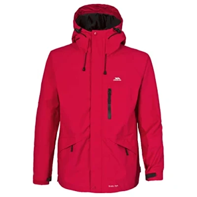 Abbildung von Trespass Corvo Jacket, Red, S, Wasserdichte Jacke für Herren, Small, Rot