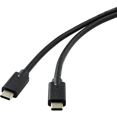 Abbildung von Renkforce USB Kabel 3.2 Gen2x2 C® Stecker 2.00 m Schwarz Geschirmt RF 4531576