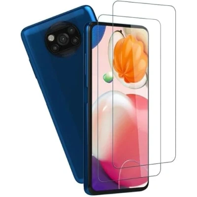 Abbildung von Panzer Schutz Glas für Xiaomi Poco X3 NFC Panzerglas, HD Displayschutzfolie, 9H Härte Schutzglas Schutzfolie, Frei von Kratzern, Ultra klar Panzerfolie 3 Stück