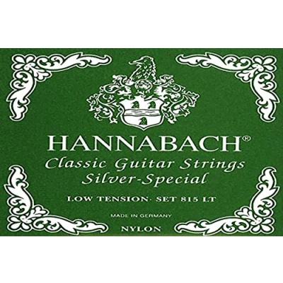 Abbildung von Hannabach Saiten für Klassikgitarre Seire 815 Low Tension Silver Special (hochwertig, Allzweck Saite fast jedes Instrument, Gitarrensaiten klassische Gitarre, Made in Germany)