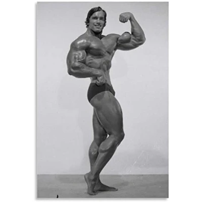 Abbildung von GPEIHANG Poster Und Gedruckte Arnold Schwarzenegger Motivation Gym für die Esszimmerdekoration Leinwand Malerei Wandkunst Bilder 23.6&quot;x35.4&quot;(60x90cm) Kein Rahmen