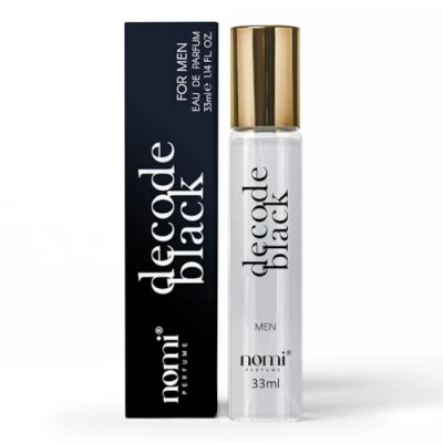 Abbildung von Nomi Perfume für Herren, 33 ml, (DECODE BLACK) Eau de Parfum mit 20% Duftölen, Fahrer und Auto