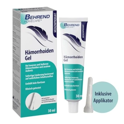 Abbildung von Behrend Homecare Intimpflege Hämorrhoiden Gel aus natürlichen Inhaltsstoffen, bei inneren und äußeren