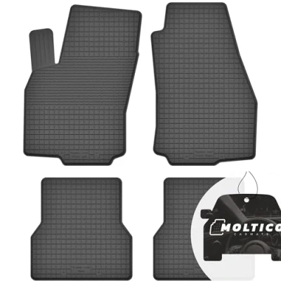 Abbildung von Gummimatten mit Rand Auto Fußmatten Gummi Automatten Passgenau 4 teilig Set passend für Volvo V60 I 2011 2018