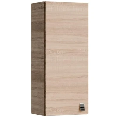 Abbildung von Planetmöbel Bad Midischrank in Sonoma Eiche 32cm, Hängeschrank für Badezimmer, Kleiner Badschrank extra Stauraum mit 3 Fächern