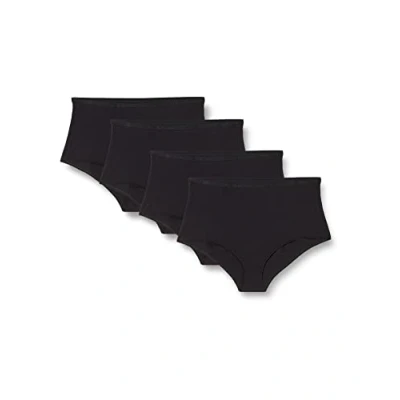 Abbildung von Playtex Damen Maxi Höschen aus Bio Baumwolle x4 Slip, Schwarz, 3XL