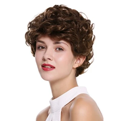Abbildung von WIG ME UP DW 2740 10 Damenperücke Perücke kurz Locken gelockt Mittelbraun Braun