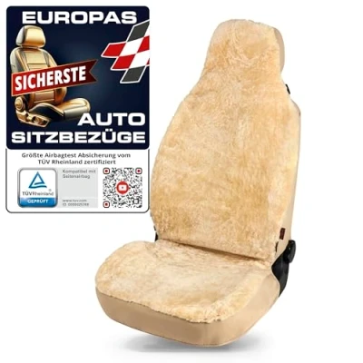 Abbildung von WALSER 20022 Sitzschonbezug beige Lammfell