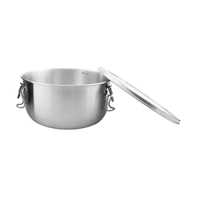 Abbildung von Tatonka Edelstahldose Foodcontainer 2 L Essensbehälter mit Deckel, Clip Verschlüssen und 2000 ml Volumen unzerbrechlich, schadstofffrei, spülmaschinenfest