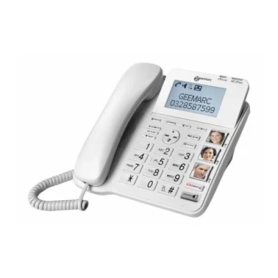 Abbildung von Geemarc CL595 Schnurgebundenes Seniorentelefon Anrufbeantworter, Frei