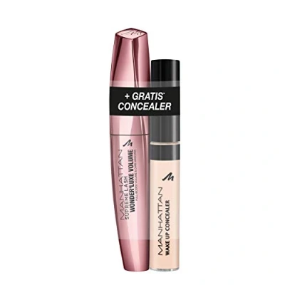 Abbildung von Manhattan Wonder`Luxe Mascara + Wake Up Concealer 01 Naturelle, 20 ml