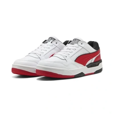 Abbildung von PUMA Erwachsene Rebound Retro Sneakers 40.5, White for All Time Red Black