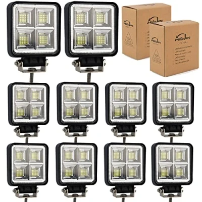 Abbildung von Autojare 10x 192W LED Arbeitsscheinwerfer 4inch für Traktor Bagger offroad SUV ATV UTE UTV 12V 24V