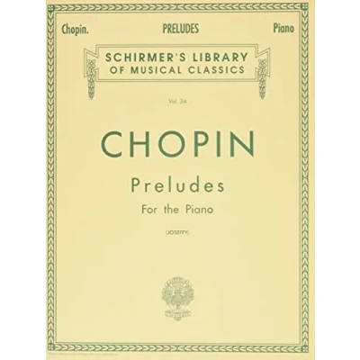 Abbildung von Preludes (Joseffy): Piano Solo (Schirmer&#039;s Library of Musical Classics): Schirmer Classics Volume 34