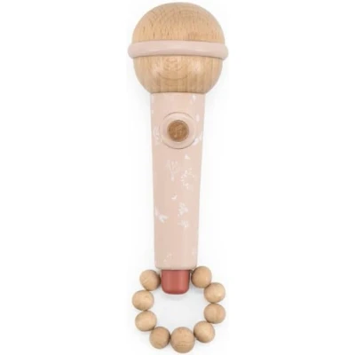 Abbildung von Holzspielzeug Mikrofon, +6 Monate, Rosa, Label
