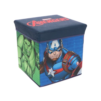 Abbildung von The AVENGERS Aufbewahrungsbox mit Sitz Stuhl 30x30x30 cm für Kinderzimmer