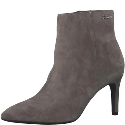 Abbildung von s.Oliver High Heel Stiefelette, Damen, Größe: 38, Taupe Schuhe