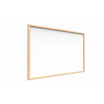 Abbildung von ALLboards Whiteboard mit Holzrahmen 100x80cm Magnettafel Weiß Magnetisch, Trocken Abwischbar