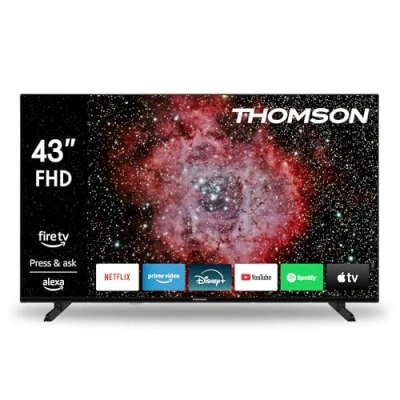 Abbildung von Thomson 43 Zoll (109 cm) FHD LED Fire TV mit Alexa Sprachsteuerung, AirPlay Unterstützung, Triple Tuner, Bluetooth, HDMI, USB Anschlüsse, AV IN und CI+ 43FF2S34