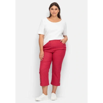 Abbildung von Sheego Jeans Straight Leg, Damen, Größe: 44, Rot