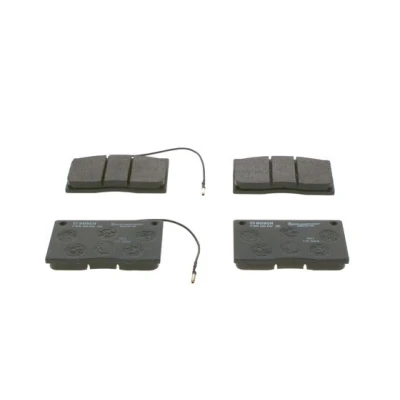 Abbildung von BOSCH 0 986 460 932 Bremsbelagsatz Low Metallic inkl. Verschleißwarnkontakt mit Montageanleitung JAGUAR: XJ Limousine, RENAULT: MASTER 1 Kasten