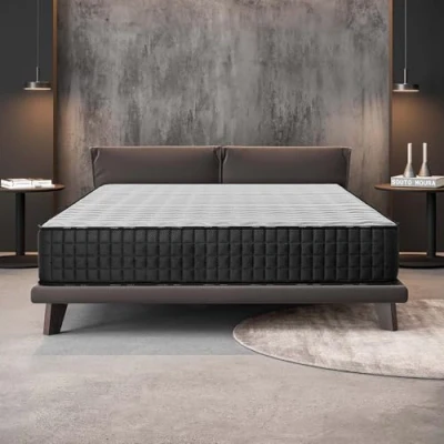 Abbildung von naturalex Titanium Matratze 180x200 cm 30cm H5 fest Memory Schaum Blue Latex Technologie Ergonomische 7 Zonen High Resilience Komfort Wendbar atmungsaktive mit Air Fresh