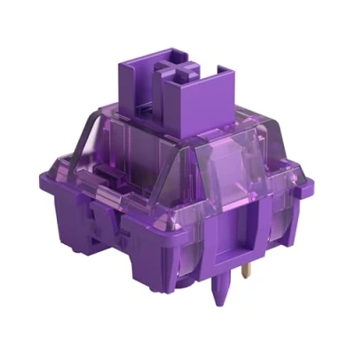 Abbildung von Akko V3 Pro Violett Schalter für Gaming Tastatur, taktile Schalter, 5 Pin 40gf, staubdichter Schaft, MX Key Switch mechanische Tastatur/DIY Kit (45pcs, Lavendel lila)