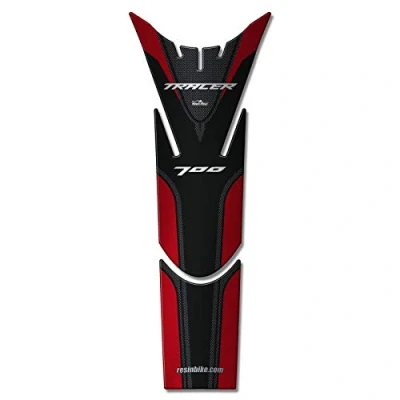 Abbildung von Resin Bike Aufkleber für Motorrad Kompatibel mit Yamaha Tracer 700 2016 2020. Tankabdeckung vor Stößen und Kratzern. 3D Harzklebstoff. Gadget Stickers Made in Italy